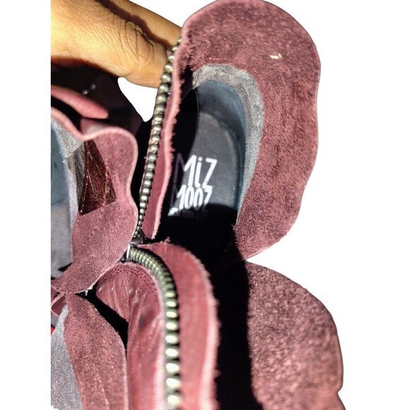 Miz Mooz Luna Burgundy Wine Leather Boot Size 8 Women's   49 - Picture 15 of 16
